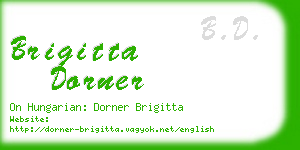 brigitta dorner business card